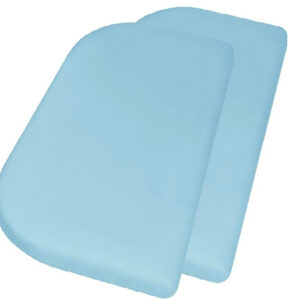 Draps-housses Drap-housse Junior 81 x 42 + 10 cm 2 pièces Bleu clair - Playshoes