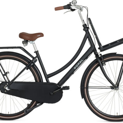 Vélos de transport dames Daily Dutch Basic+ 28 Pouces 47 cm Femme 3SP Frein à rétropédalage Noir mat - Popal