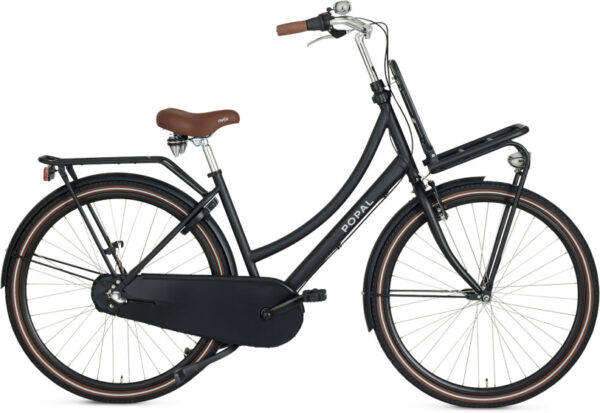 Vélos de transport dames Daily Dutch Basic+ 28 Pouces 47 cm Femme 3SP Frein à rétropédalage Noir mat - Popal