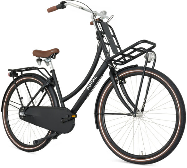 Vélos de transport dames Daily Dutch Basic+ 28 Pouces 47 cm Femme 3SP Frein à rétropédalage Noir mat - Popal – Image 2