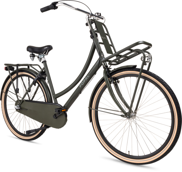 Vélos de transport dames Daily Dutch Basic+ 28 Pouces 53 cm Femme 3SP Frein à rétropédalage Vert olive - Popal – Image 6