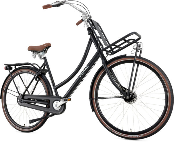 Vélos de transport dames Daily Dutch Prestige 28 Pouces 47 cm Femme 7SP Rollerbrakes Noir mat - Popal – Image 2