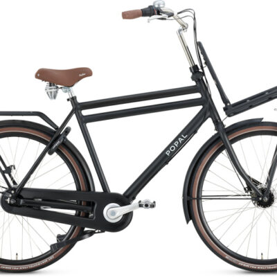 Vélos de transport hommes Daily Dutch Prestige 28 Pouces 57 cm Homme 7SP Rollerbrakes Noir mat - Popal