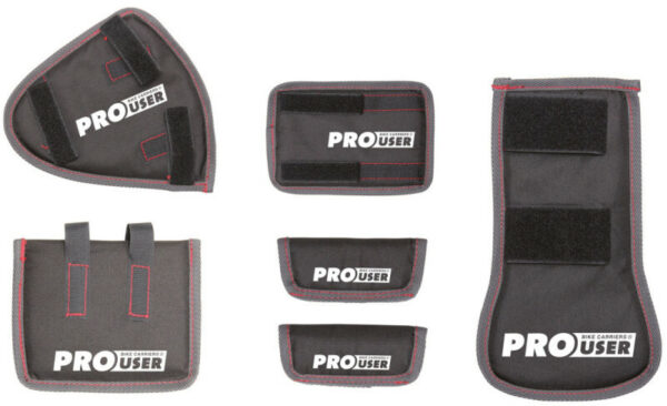 Bike carrier accessories Kit de protection pour Pro-User Porte-vélos Noir 7 pièces - Pro-User