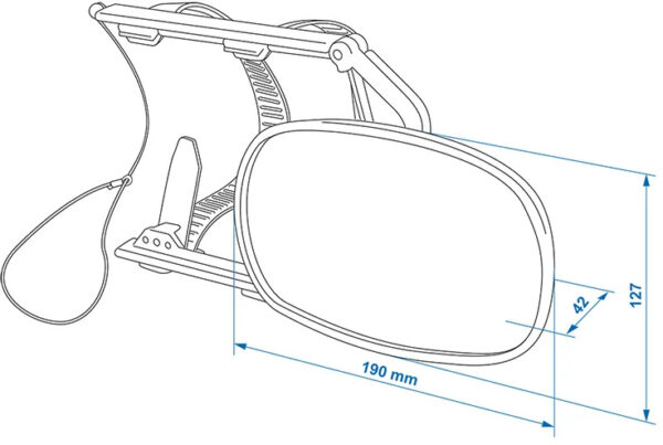 Rétroviseurs de caravane Basic miroir caravane universel noir - ProPlus – Image 7