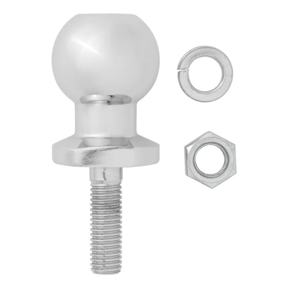 Towballs boule d'attelage 50 mm acier droit M16 x 55 mm argenté - ProPlus – Image 5