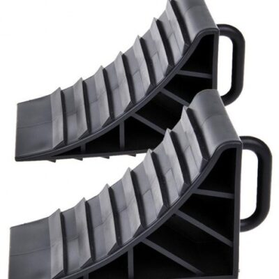 Wheel chocks cale de roue en plastique avec poignée 16,5 cm noir 2 pièces - ProPlus