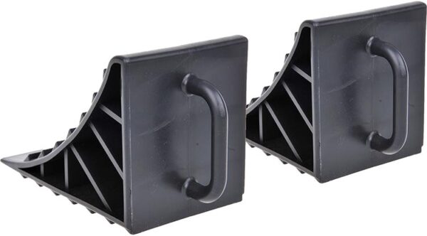 Wheel chocks cale de roue en plastique avec poignée 16,5 cm noir 2 pièces - ProPlus – Image 3