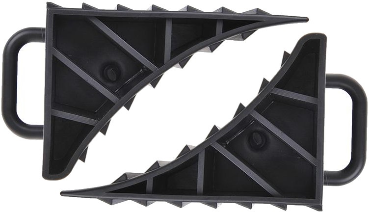 Wheel chocks cale de roue en plastique avec poignée 16,5 cm noir 2 pièces - ProPlus – Image 4