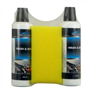 Shampooings pour voitures set de nettoyage Wash & Shine avec éponge 1 litre 3-pièces - Protecton