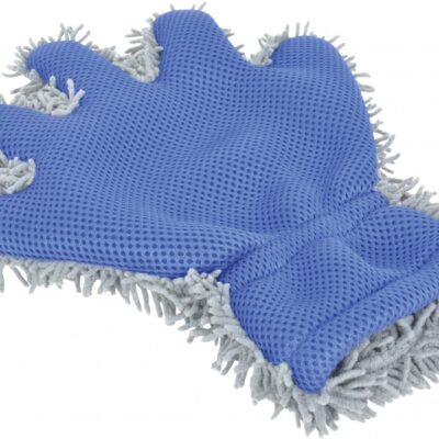 Washing gloves mitt 2-en-1 bleu / gris - Protecton
