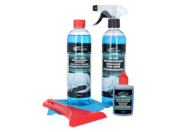 Antigel liquide Set d'hiver 5 pièces voiture 500 ml bleu - Protecton