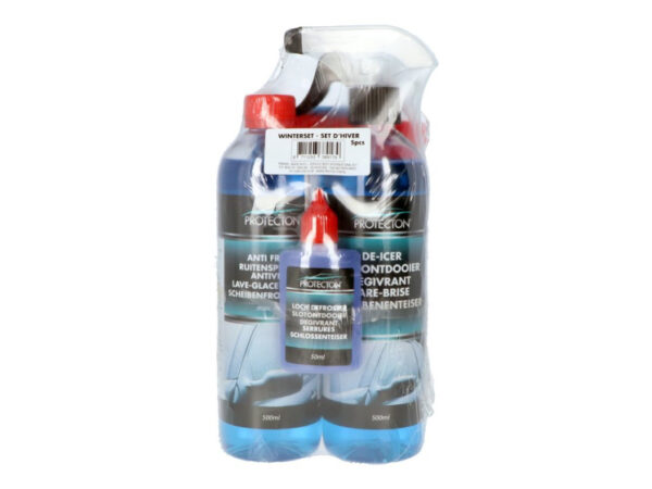 Antigel liquide Set d'hiver 5 pièces voiture 500 ml bleu - Protecton – Image 3