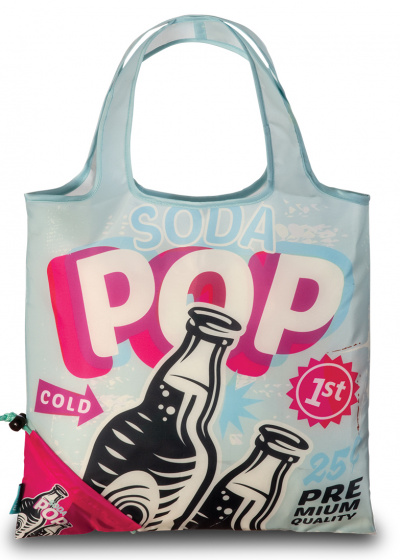 Acheteurs shopper Sodapop femmes 12 litres polyester bleu/rose - Punta – Image 2