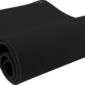Fitness tapis tapis de fitness 173 x 61 cm TPE noir - Pure2Improve