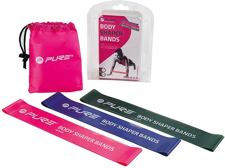 Bandes résistance bandes de résistance dames 30 x 5 cm latex 3 pièces - Pure2Improve – Image 2