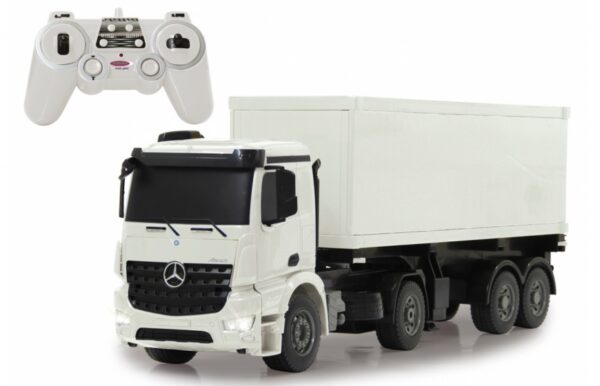 Véhicules RC RC Mercedes-Benz Arocs camion porte-conteneurs 2.4 Ghz blanc 1:20 - JAMARA – Image 4