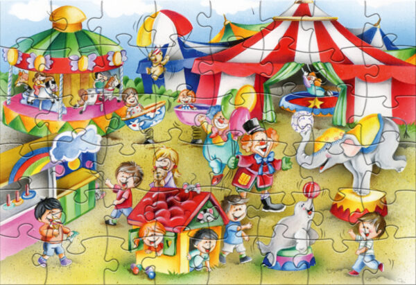 Puzzles Beach & Circus puzzle junior 24/48 pièces - Rebo Productions – Image 3