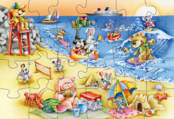 Puzzles Beach & Circus puzzle junior 24/48 pièces - Rebo Productions – Image 4