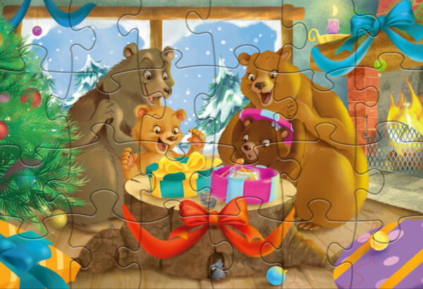Puzzles Christmas Bears puzzle junior 24/24 pièces - Rebo Productions – Image 3