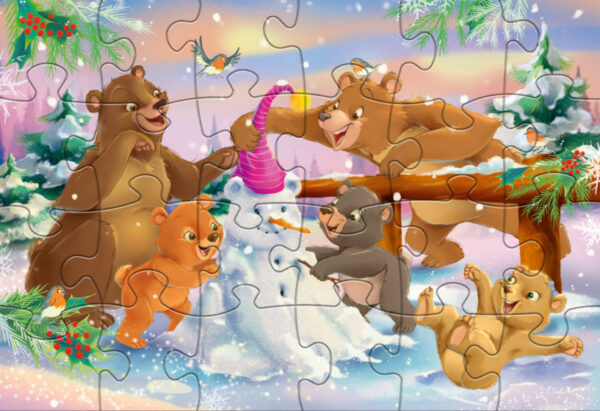 Puzzles Christmas Bears puzzle junior 24/24 pièces - Rebo Productions – Image 4