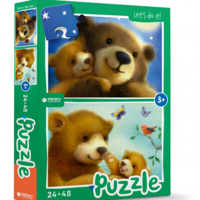 Puzzles Sweetest Bear puzzle junior 24/48 pièces - Rebo Productions