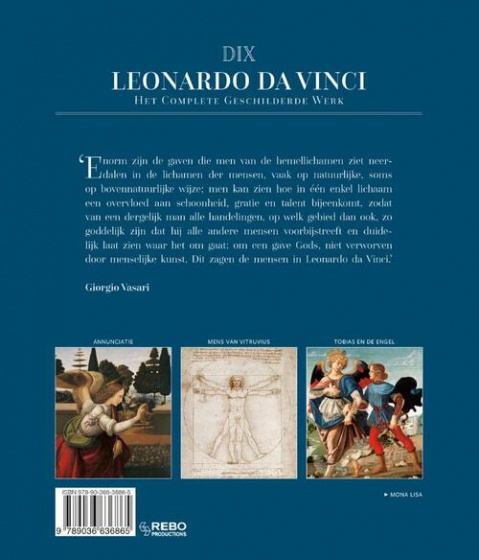 Livres Leonardo da Vinci - DIX Bleu foncé - Rebo Productions – Image 3