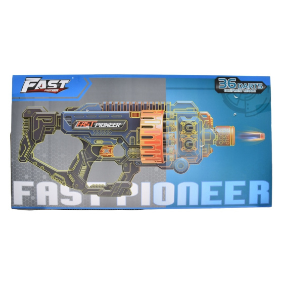 Shooting toys Pistolet jouet avec chargeur rotatif - 36 balles - Fast Pioneer – Image 5