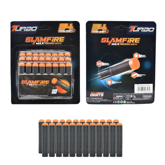 Shooting toys Balles en mousse pour pistolet 24 pièces Noir - Fast Pioneer – Image 4