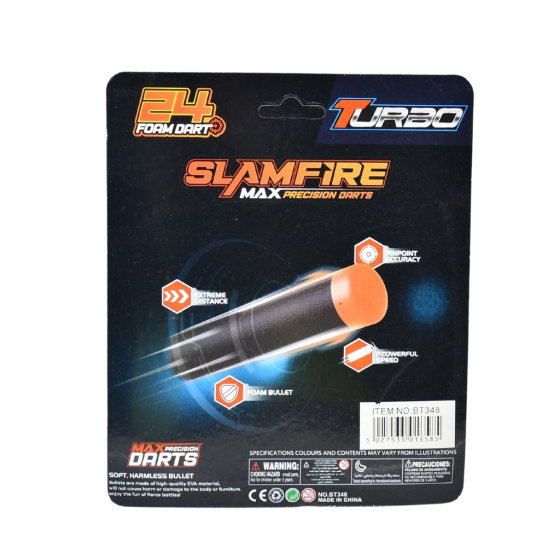 Shooting toys Balles en mousse pour pistolet 24 pièces Noir - Fast Pioneer – Image 3