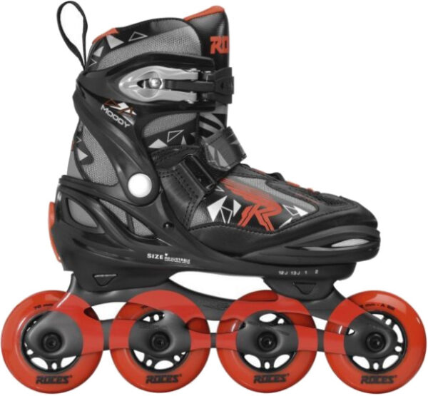 Patins à roulettes en ligne Moody Tif patins à roues alignées noir/rouge taille 36-40 - Roces – Image 2