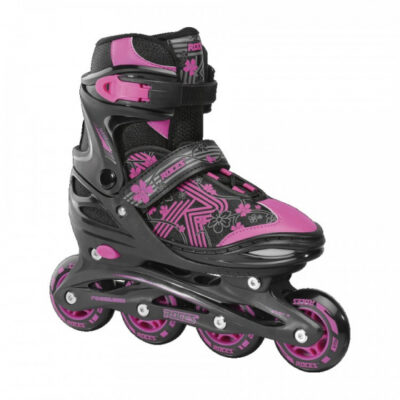 Patins à roulettes en ligne patins à roues alignées Jokey 3.0 softboot 82A noir/rose mt 30-33 - Roces