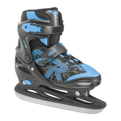 Patins hockey sur glace Jokey Ice 3.0 patins à glace ajustables noir/bleu taille 26-29 - Roces