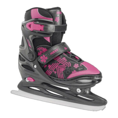 Patins hockey sur glace Jokey Ice 3.0 patins à glace ajustables noir/rose taille 34-37 - Roces