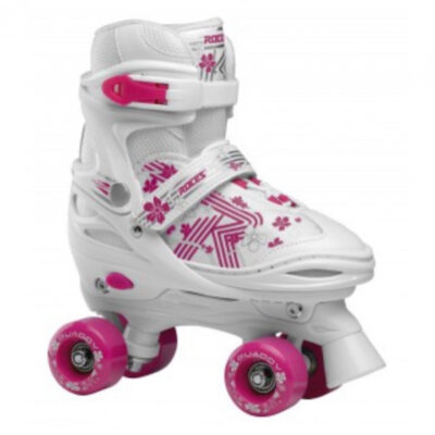 Patins à roulettes Quaddy 3.0 Patins à roulettes Filles Blanc/Rose Taille 38-41 - Roces