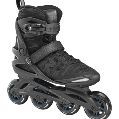 Patins à roulettes en ligne Weft Thread 84 Patins à roues alignées unisexe noir taille 37 - Roces