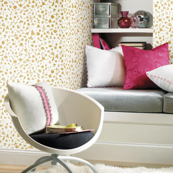 Wallpaper Peel and Stick Papier peint Disney Icons 503 cm Vinyl Gold - RoomMates – Image 3