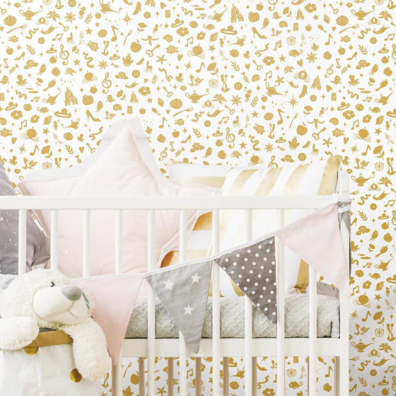 Wallpaper Peel and Stick Papier peint Disney Icons 503 cm Vinyl Gold - RoomMates – Image 4