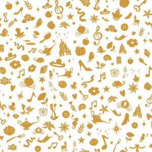 Wallpaper Peel and Stick Papier peint Disney Icons 503 cm Vinyl Gold - RoomMates