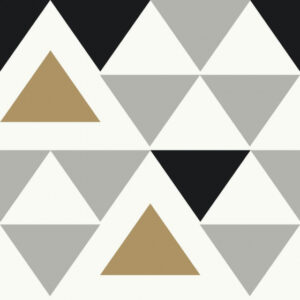 Wallpaper Peel and Stick Papier peint Geo.-T 503 cm Vinyl Grey - RoomMates