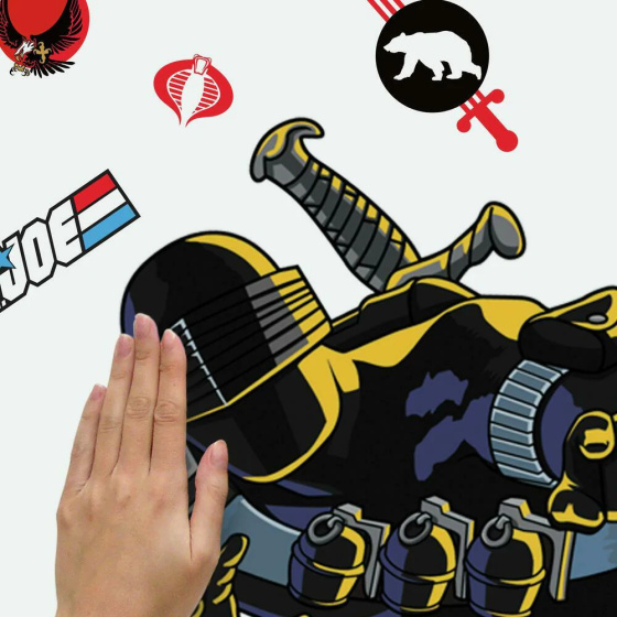 Wall decals GI Joe Retro Snake Eyes Sticker mural 93 cm 16 pièces - RoomMates – Image 11