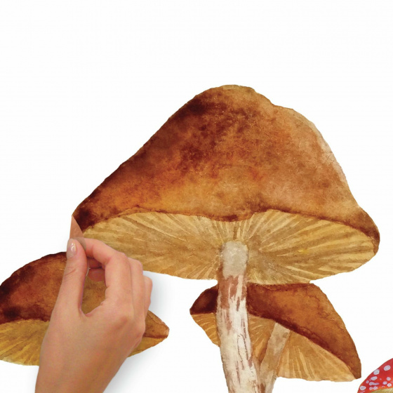 Wall decals Mushroom Sticker mural Junior 83,51 x 127 cm Marron - RoomMates – Image 4