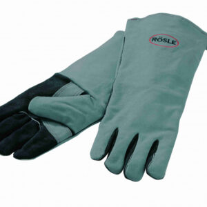 Oven gloves gants barbecue 41,5 cm cuir noir/gris taille unique - Rösle