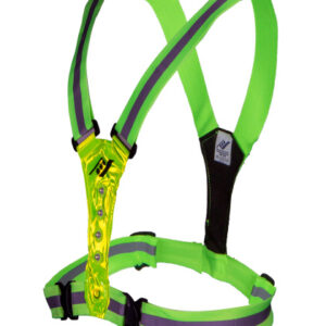 Reflection vests Gilet de course à LED unisexe jaune fluo taille unique - Rucanor