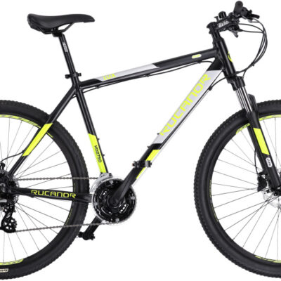 VTT Hardtail Lux 27.5 Pouces 51 cm Homme 24SP Hydraulique Frein à disque Noir/Jaune - Rucanor