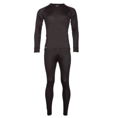 Shirts thermiques Montana II combinaison thermo 2 pièces unisexe noir taille 3XL - Rucanor
