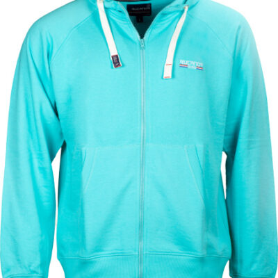 Fitness vestes Sky sweatvest à capuche non brossé hommes aqua taille S - Rucanor
