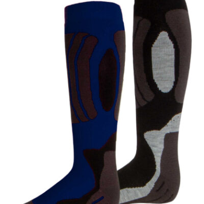 Ski socks Svindal chaussettes de ski 2-pack unisex noir/bleu taille 35-38 - Rucanor
