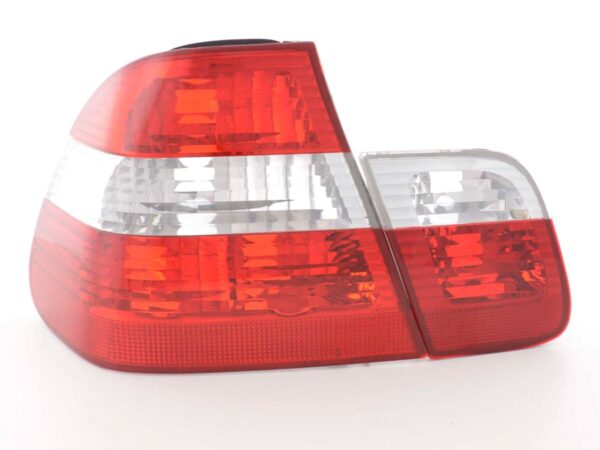 Kit feux arrière BMW Série 3 Limo type E46 01-05 blanc / rouge -