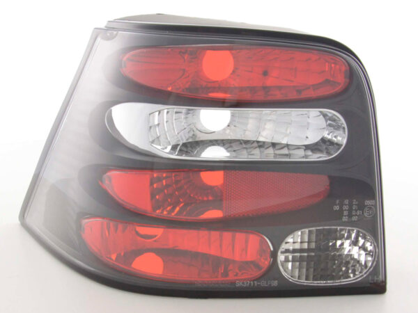 Jeu de feux arrière VW Golf 4 type 1J 98-02 noir -